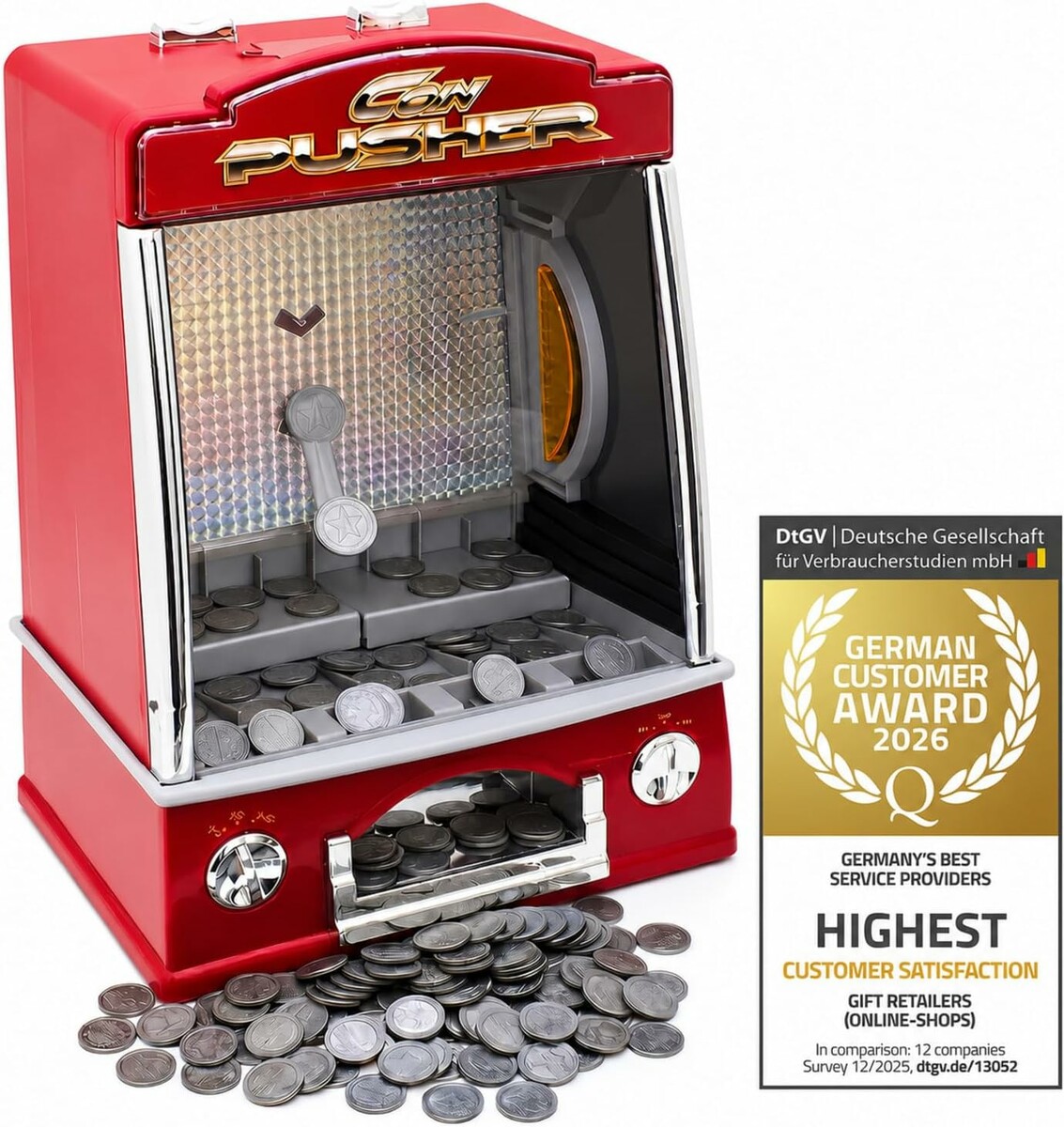 Domowy automat Goods+Gadgets Coin Pusher (stan nowy)
