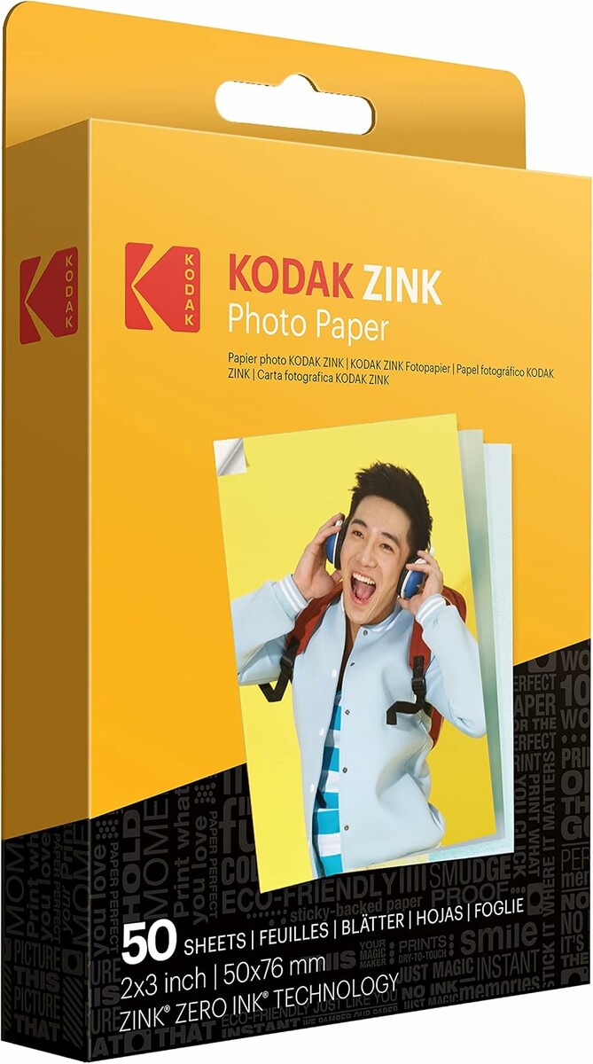 Papier fotograficzny ZINK 50x76mm KODAK (stan nowy)
