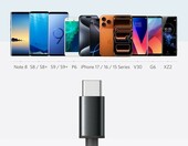 Nylonowy 1,8 m Anker Kabel USB-C (stan nowy) – zdjęcie 2