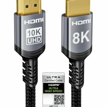 8K 60Hz Sniokco Kabel HDMI 2.1 48Gbps – stan: nowy