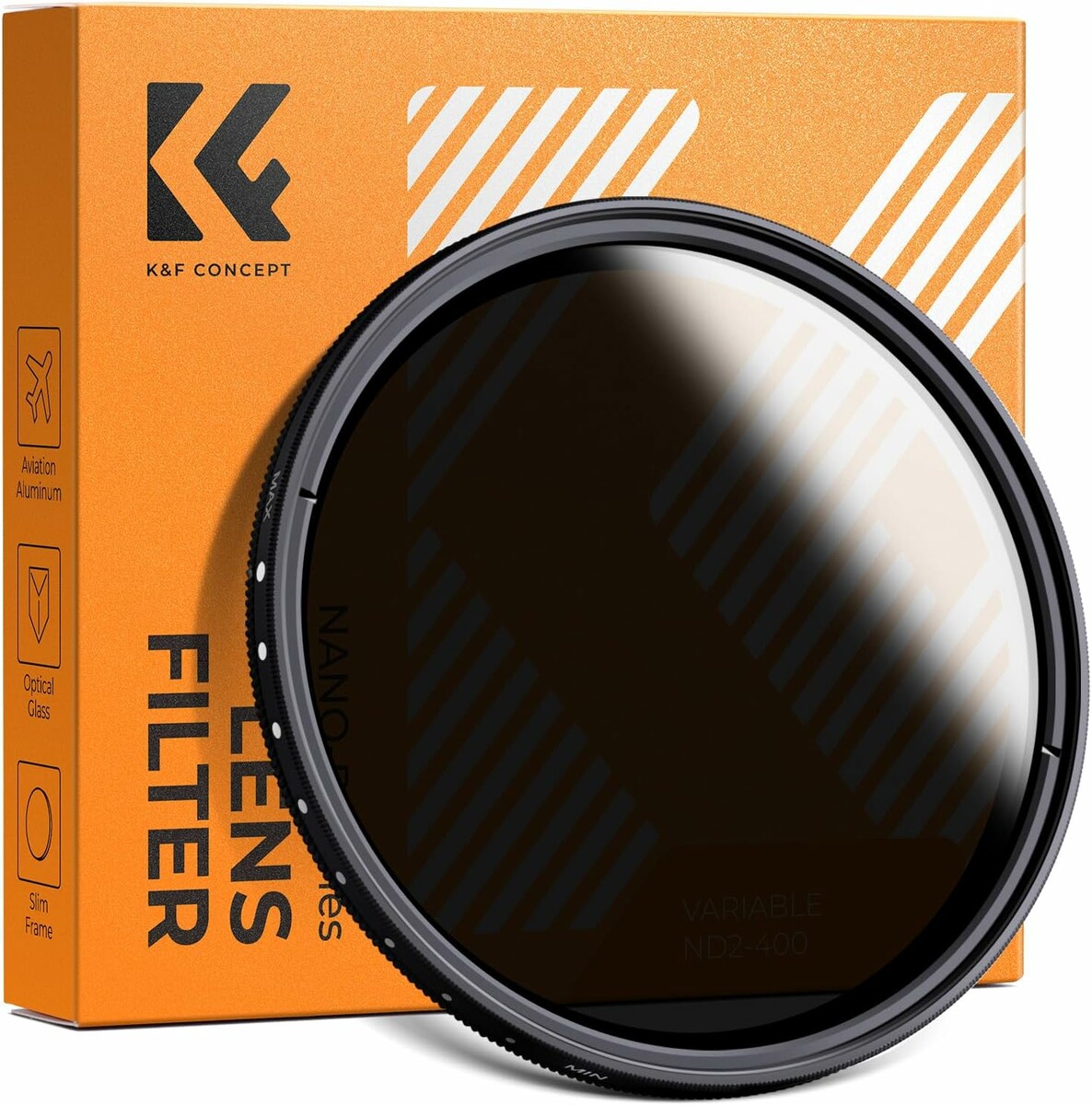 Filtr szary zmienny ND2-ND400 49 mm K&F Concept – stan: nowy