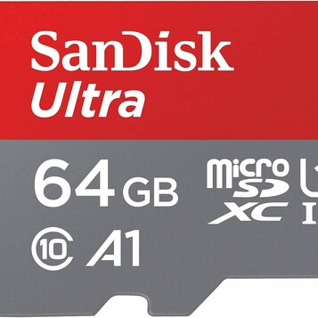Ultra microSD 64 GB UHS-I z adapterem SanDisk (stan nowy)