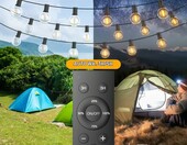 Girlanda świetlna G40 45 m z pilotem SUWIN – stan: nowy – zdjęcie 2