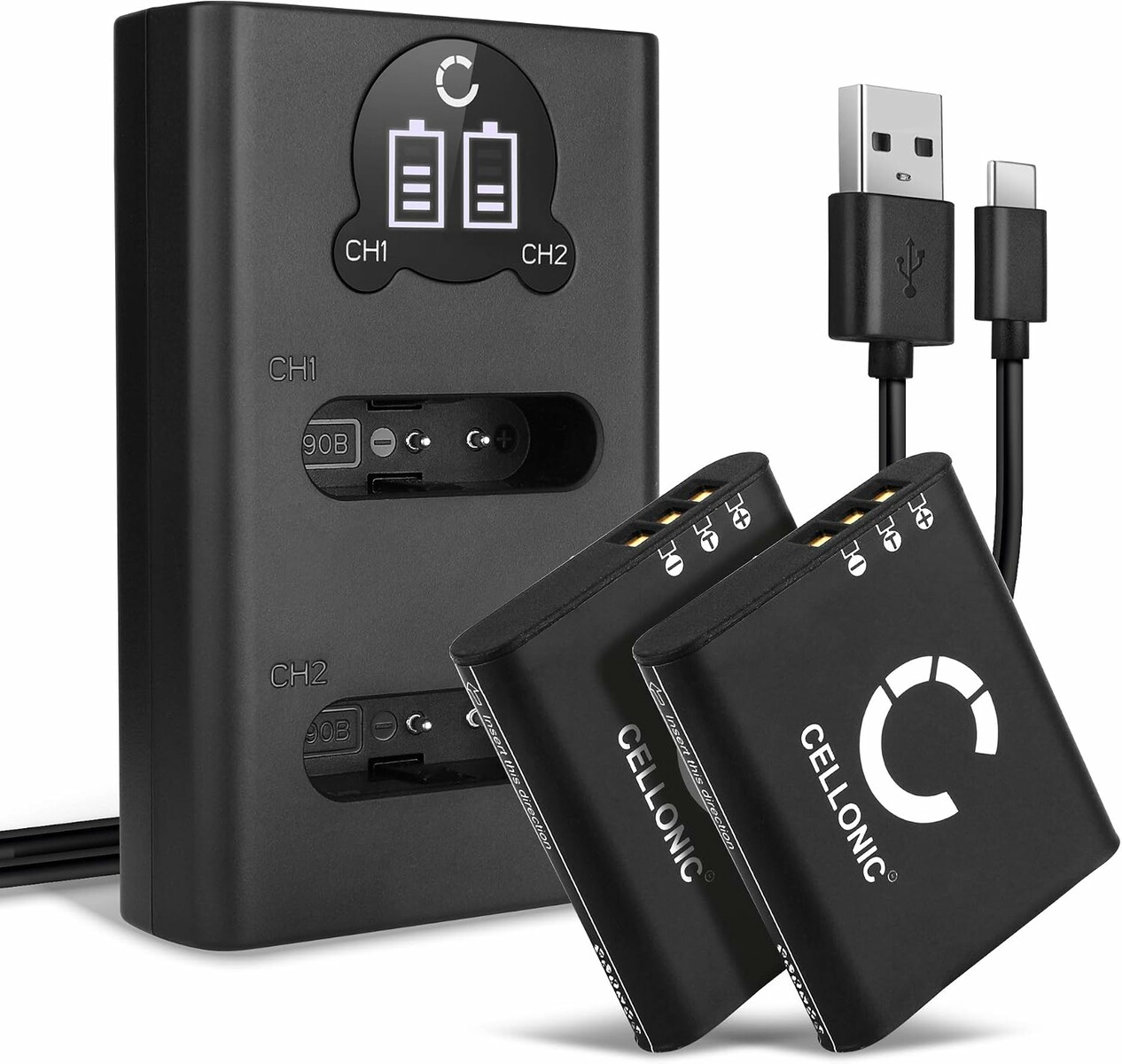 Akumulator Li-90B 1100mAh CELLONIC 2x (stan nowy)