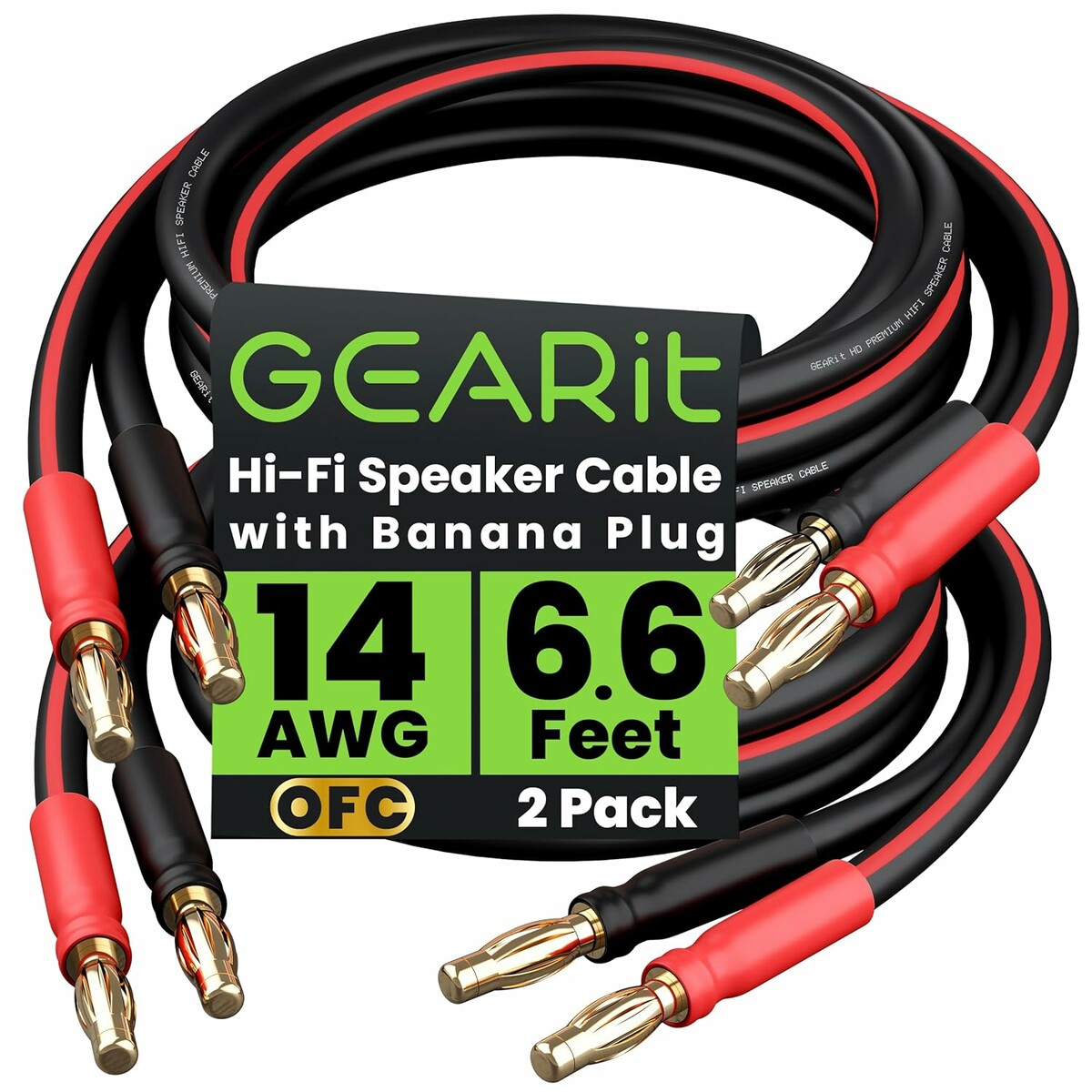 GearIT 14AWG 2m – przewód głośnikowy – stan: nowy