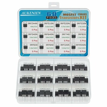 Komplet tranzystorów MOSFET TO-220 AUKENIEN (stan nowy)