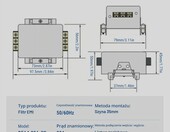 Filtr przeciwzakłóceni Uadme Filtr EMI 20A 250V (stan nowy) – zdjęcie 2