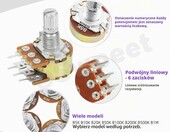 Potencjometry audio WH148 8 wartości Swpeet (stan nowy) – zdjęcie 5
