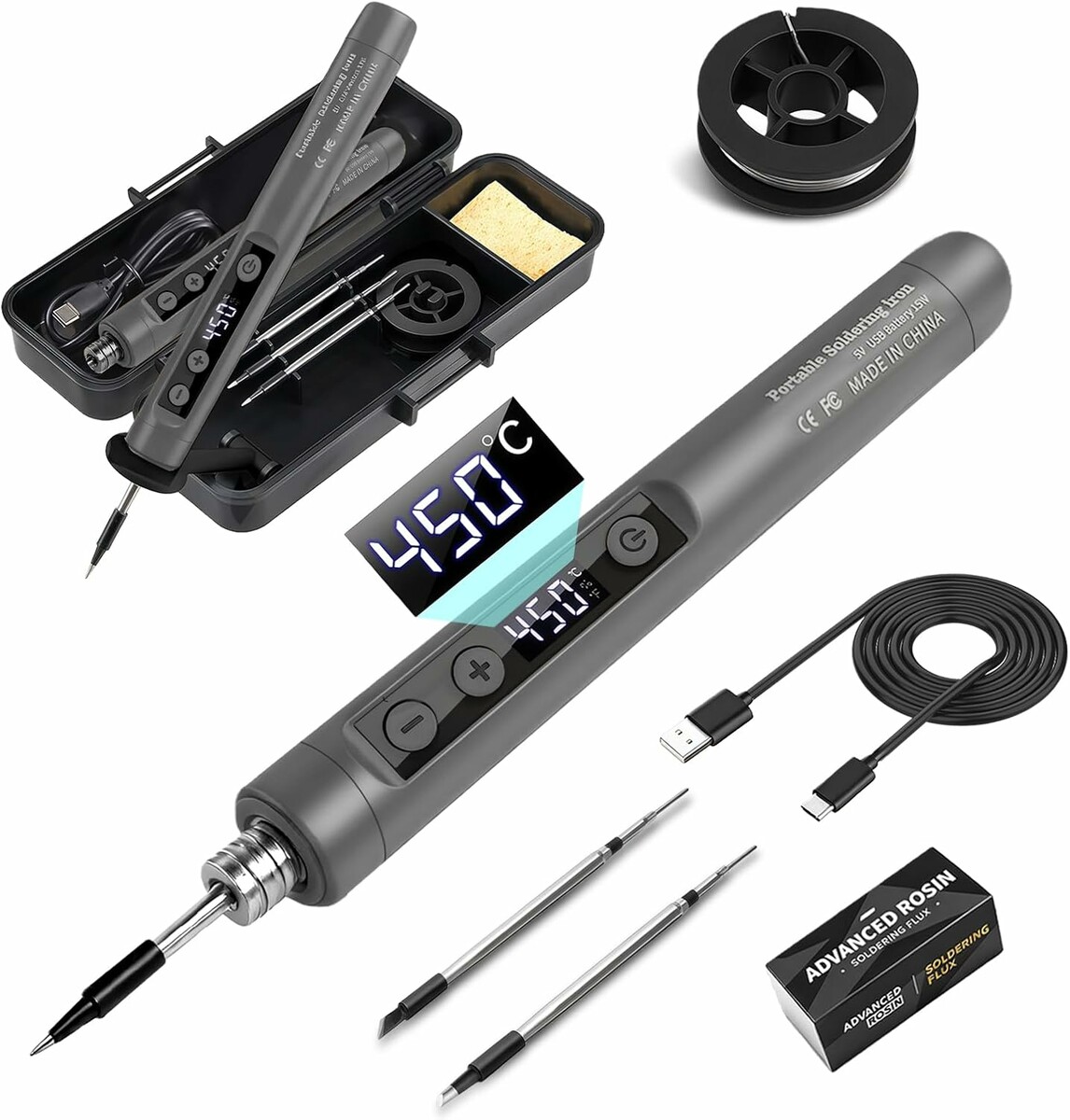 Lutownica bezprzewodowa USB z LED flintronic – stan: nowy