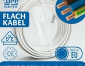 BM Electric – kabel elektryczny YDYp 3x2,5 mm² (stan nowy) – zdjęcie 2