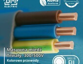 BM Electric – kabel elektryczny YDYp 3x2,5 mm² (stan nowy) – zdjęcie 3