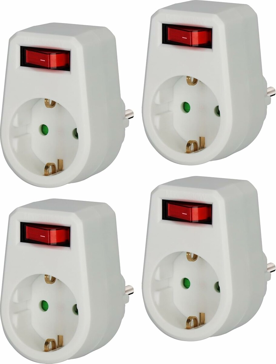 Brennenstuhl – komplet 4 adapterów wtykowych, stan: nowy