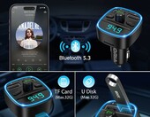 ORIA adapter Bluetooth 5.3 do radia samochodowego z ładowarką USB – zdjęcie 5