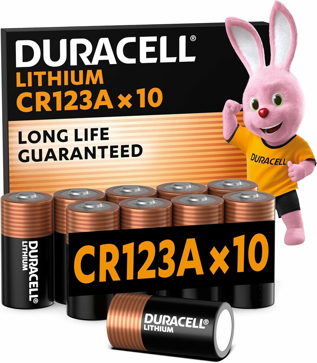Duracell CR123A baterie litowe 3V - zestaw 10 sztuk