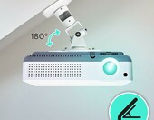 Duronic PB07XB uchwyt sufitowy do projektora, obrót 360°, biały – zdjęcie 5