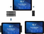 GreenTouch GT-TM101 monitor przemysłowy 10,1" dotykowy PCAP, IP65 – zdjęcie 2