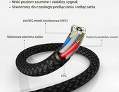 Elebase kabel instrumentalny TRS 6,35 mm 3 m, zestaw 2 szt. – zdjęcie 4