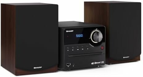 Sharp XL-B517D – wieża stereo z CD, Bluetooth i DAB+, brązowa