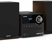 Sharp XL-B517D – wieża stereo z CD, Bluetooth i DAB+, brązowa – zdjęcie 1
