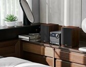 Sharp XL-B517D – wieża stereo z CD, Bluetooth i DAB+, brązowa – zdjęcie 3