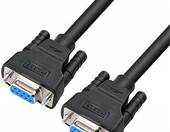 DTECH kabel Null Modem DB9 RS232, 5 m, czarny – zdjęcie 1
