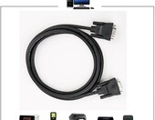 DTECH kabel Null Modem DB9 RS232, 5 m, czarny – zdjęcie 3