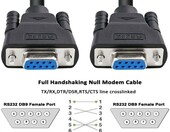 DTECH kabel Null Modem DB9 RS232, 5 m, czarny – zdjęcie 5