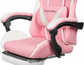 Krüger&Matz GX-150 Fotel gamingowy z masażem - różowy, ekoskóra – zdjęcie 3