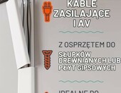 ECHOGEAR Osłona kabli do telewizora ściennego - maskownica na przewody – zdjęcie 3