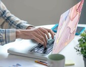 Newplenty Naklejka Skórka na Laptopa 13-15,6 cala - wzór marmur – zdjęcie 3