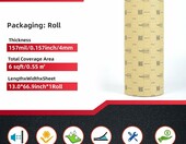 AggSound Mata tłumiąca dźwięk 4 mm, 6,04 m2 - izolacja akustyczna auta – zdjęcie 2