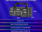 Littleboyny Projektor Świateł Dyskotekowych LED RGB DMX na imprezę – zdjęcie 3