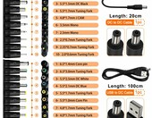KUOQIY Zestaw 39 złączy zasilania DC do laptopa 5,5x2,1 mm – zdjęcie 3