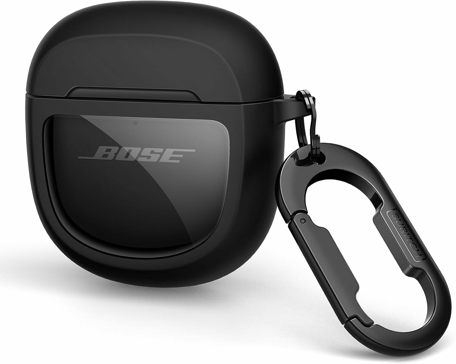 SURITCH etui ochronne TPU do słuchawek Bose QuietComfort z karabińczykiem