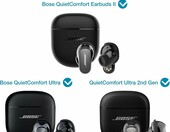 SURITCH etui ochronne TPU do słuchawek Bose QuietComfort z karabińczykiem – zdjęcie 2