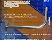 DOJA Barcelona stalowy uchwyt ścienny masztu anteny/anteny satelitarnej L – zdjęcie 5