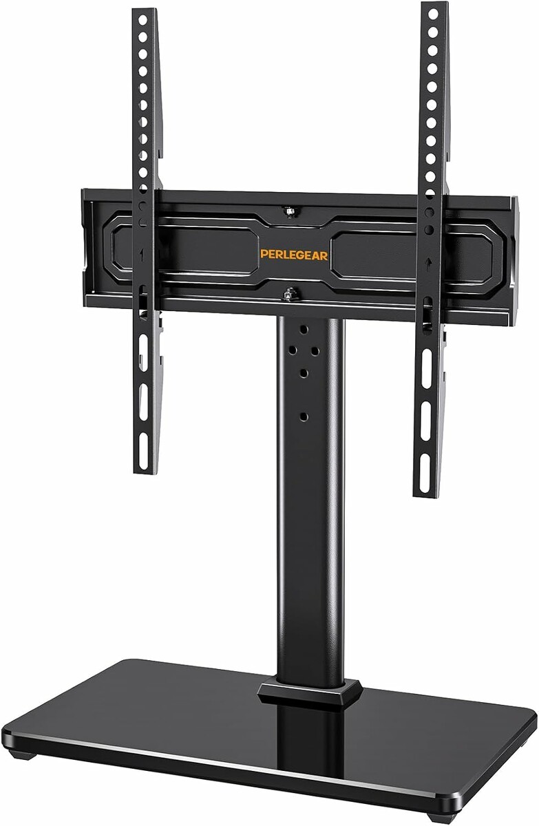 Perlegear PGTVS33 stojak stołowy na TV 24-60 cali, obrotowy, szkło