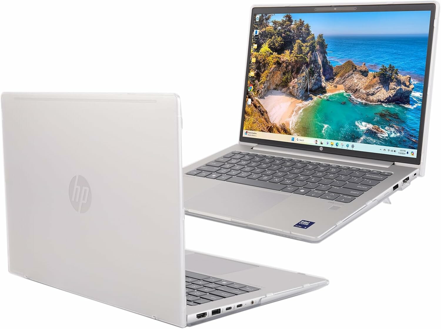 mCover Etui twarde do HP ProBook/EliteBook 440/445/640/645 G11 - przezroczyste
