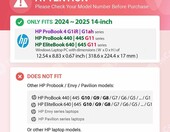 mCover Etui twarde do HP ProBook/EliteBook 440/445/640/645 G11 - przezroczyste – zdjęcie 5