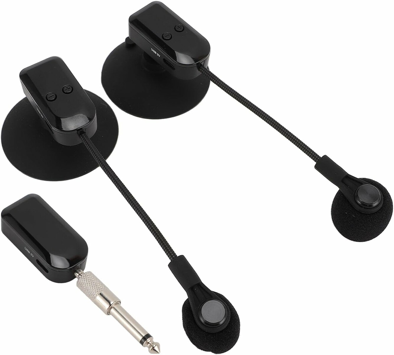 Goshyda bezprzewodowy mikrofon instrumentalny 2,4G, obrót 360°