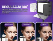 EMART Zestaw 2 lamp wideo LED z barndoor i filtrami - oświetlenie studyjne – zdjęcie 2