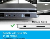 Cable Technologies Linka Zabezpieczająca do Laptopa 150 cm - zamek szyfrowy – zdjęcie 3