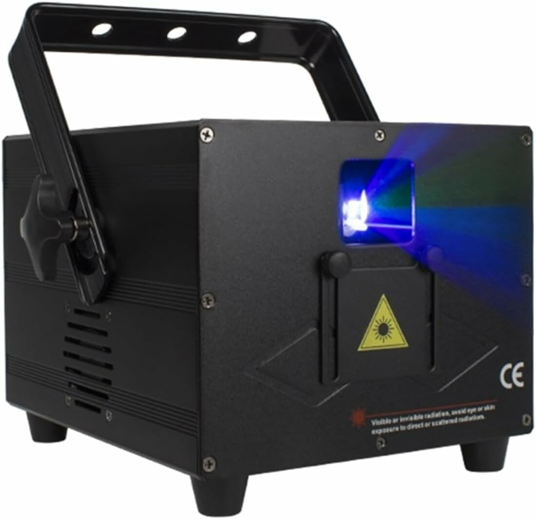 STRAFBRG Skaner Świetlny RGB 3D DMX512 - efekt sceniczny na imprezę