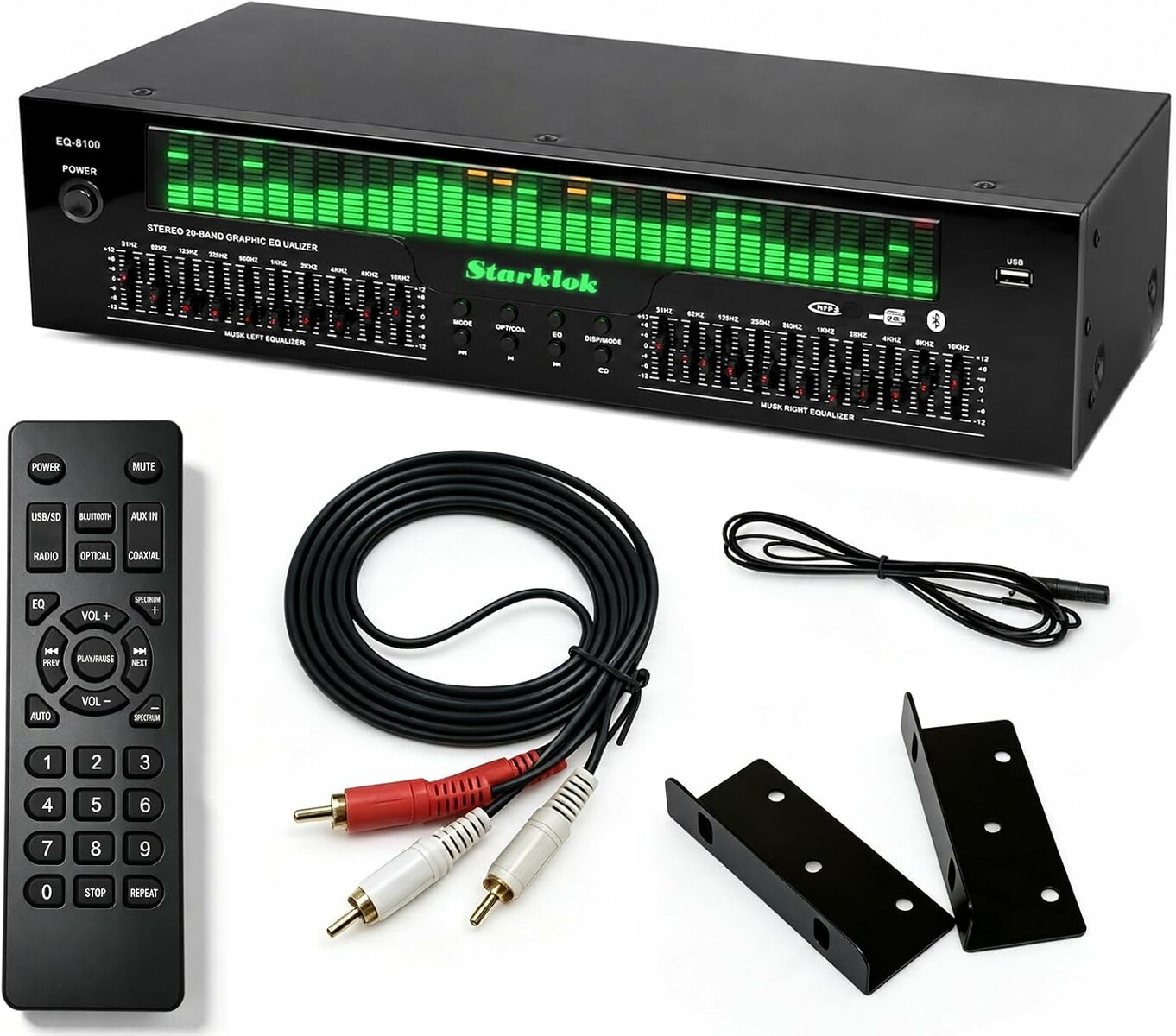 Honiako korektor graficzny 31-pasmowy stereo, Bluetooth 5.4