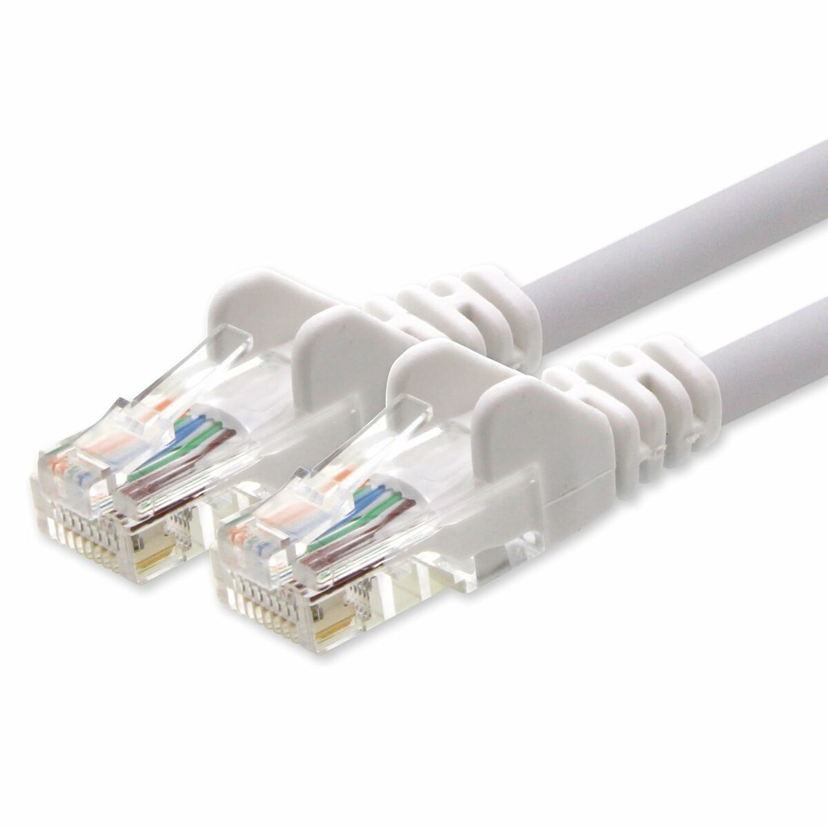 1aTTack.de Skrętka sieciowa CAT5e UTP RJ45 50 m, biała