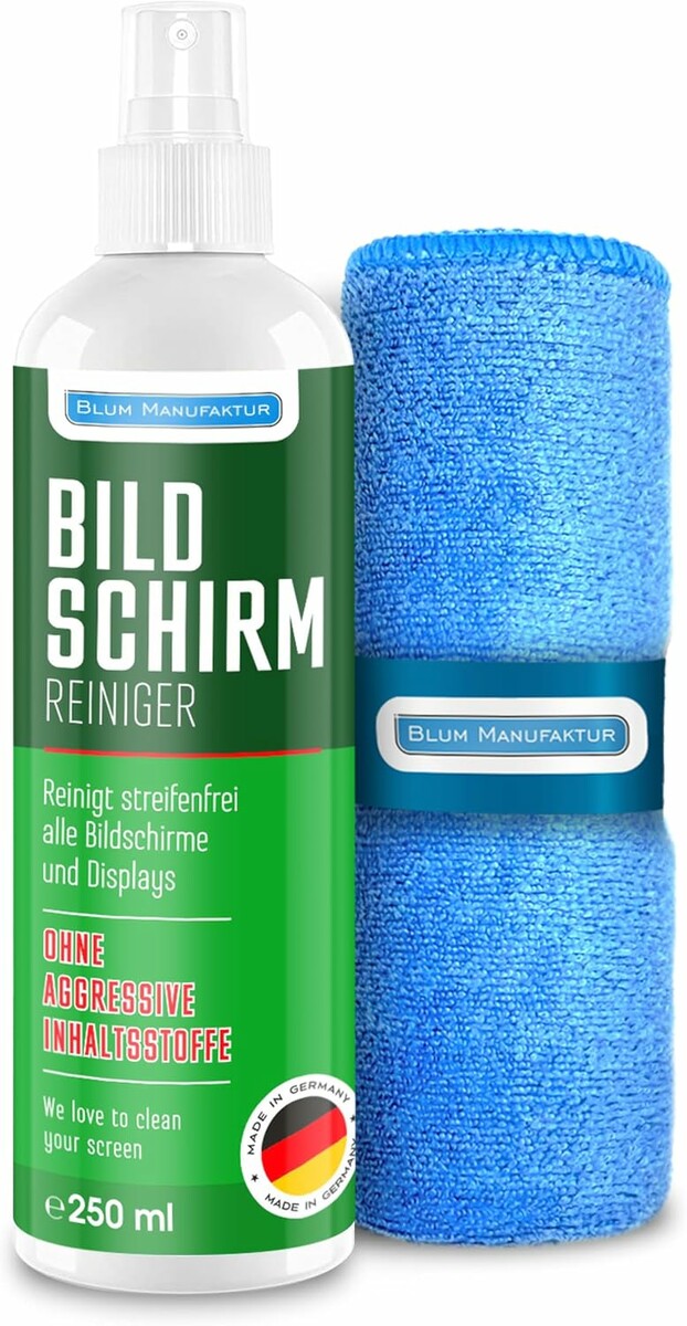 Płyn do czyszczenia ekranów Blum Manufaktur 250 ml + ściereczka