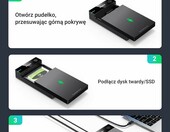 UGREEN Obudowa dysku 3,5 cala USB 3.0, SATA HDD/SSD do 16 TB – zdjęcie 5