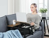 Stolik pod laptopa SONGMICS z regulacją wysokości, brązowy, do 15,6 cala – zdjęcie 3