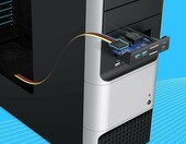 GRAUGEAR metalowy panel przedni 3,5 cala USB-C 20Gb/s z czytnikiem SD – zdjęcie 3