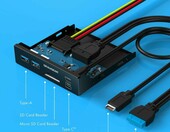 GRAUGEAR metalowy panel przedni 3,5 cala USB-C 20Gb/s z czytnikiem SD – zdjęcie 5